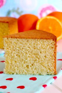 Foto de la receta sobre Como hacer bizcocho de naranja casero - Receta de bizcocho esponjoso