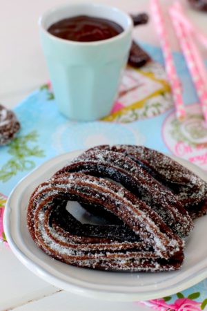 Foto de la receta Receta de churros de chocolate caseros