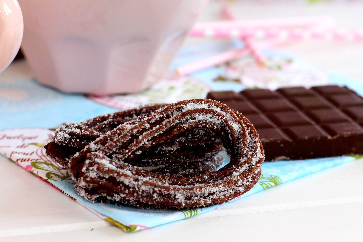 Foto de la receta Receta de churros de chocolate caseros