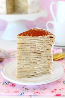 Tarta Mille crepe de tiramisú - Tarta de tiramisú