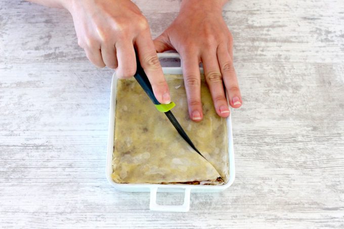 Foto de la receta de baklava con nueces y almendras