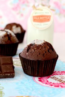 Foto de como hacer magdalenas de chocolate caseras - Receta de magdalenas tradicionales - Magdalenas esponjosas