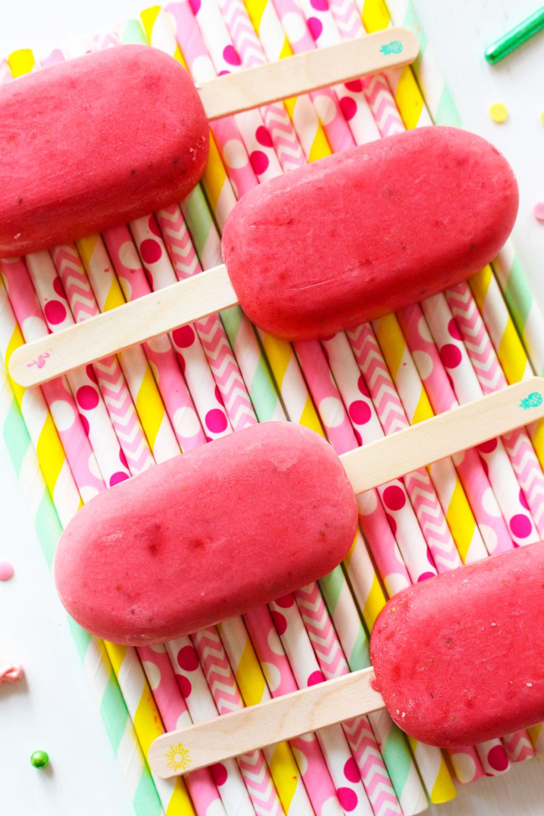 Foto de la receta de helado de fresa y yogur griego