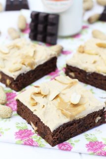Foto de la Receta de brownie de chocolate y mantequilla de cacahuetes