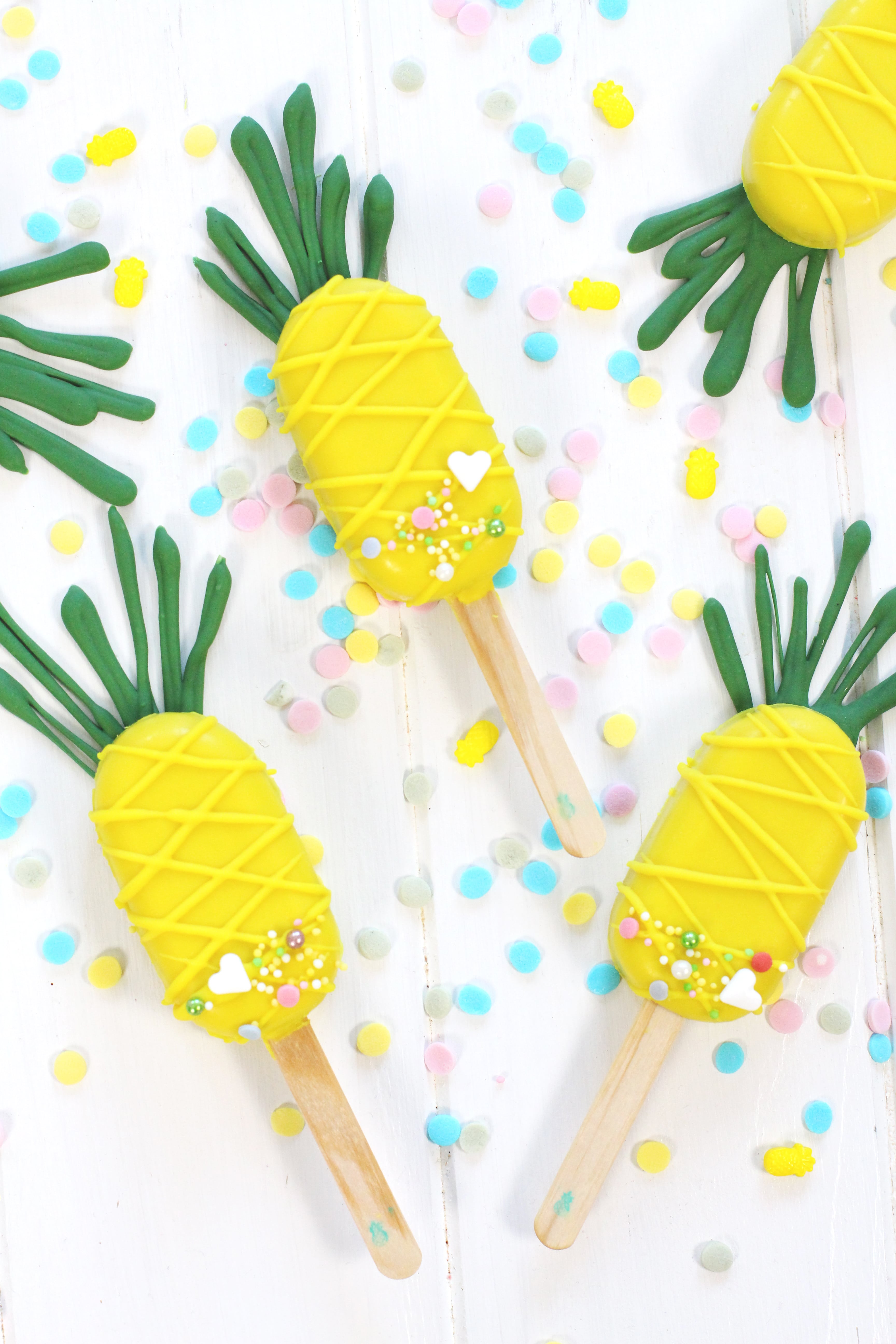 Cómo hacer cake pops de piña