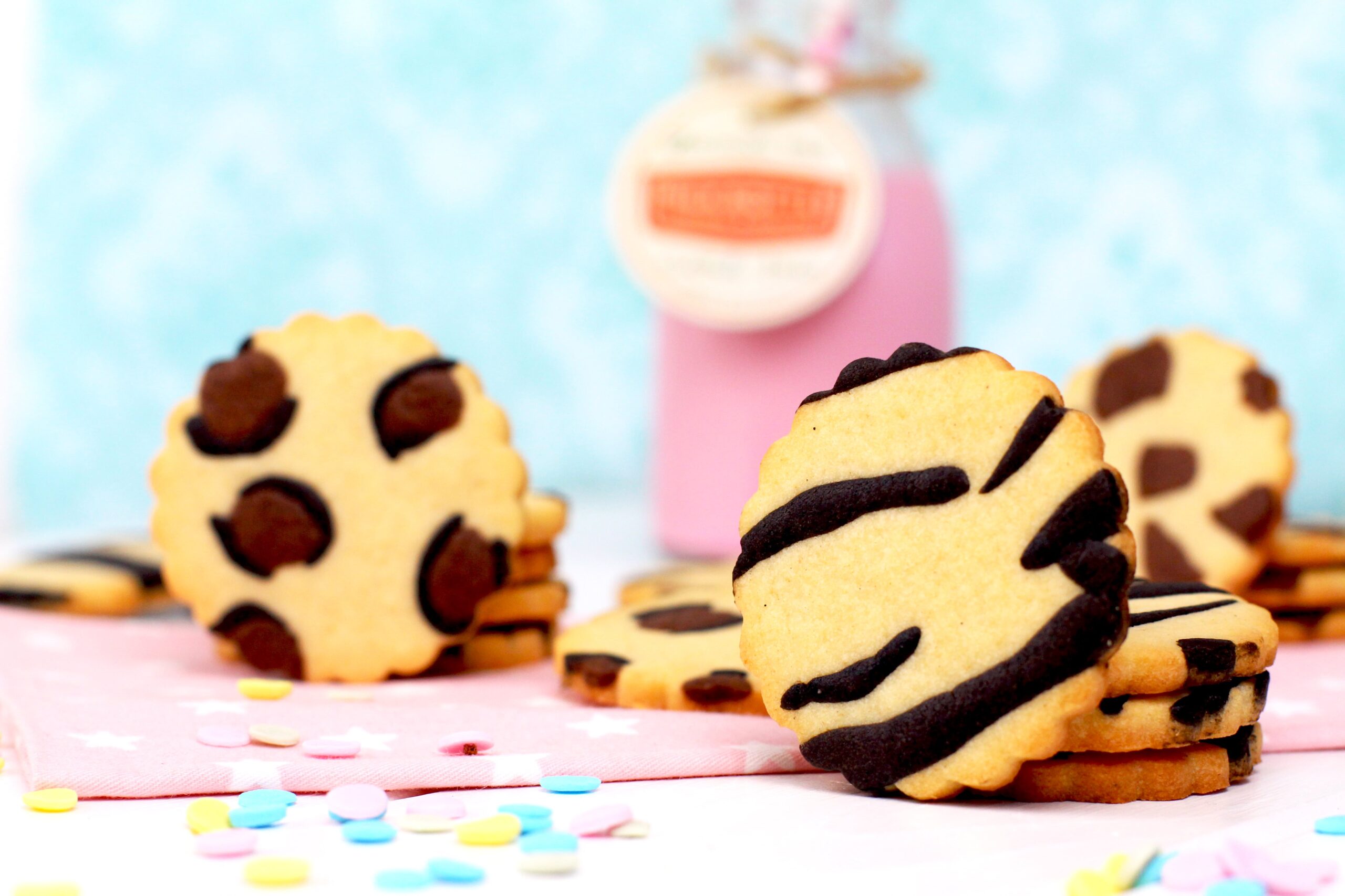 Cómo hacer galletas de mantequilla animal print- Galletas decoradas con estampado animal elaboradas por Lolita la pastelera