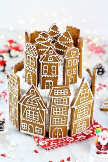 Como hacer tarta de galletas de jengibre para Navidad