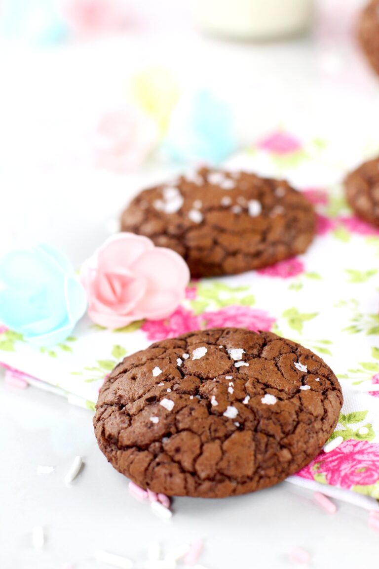 Cómo hacer galletas de chocolate brownie con sal de vainilla elaboradas por Lolita la pastelera