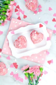 Cómo hacer bizcocho de vainilla con chocolate para San valentín relleno de crema de avellanas