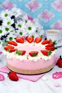 Cómo hacer cheesecake de fresas sin horno