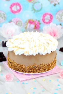 Tarta de chocolate y moca tradicional