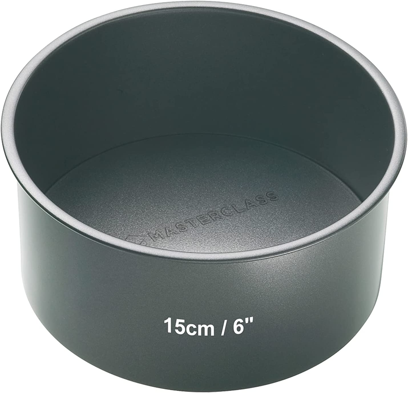 Kitchen Craft Master Class Molde con Base Suelta, Acero, Negro, 15x7x8 cm