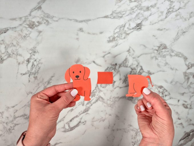 Recortables imprimibles para decorar galletas en forma de perrito