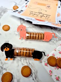Recortables imprimibles para decorar galletas en forma de perrito
