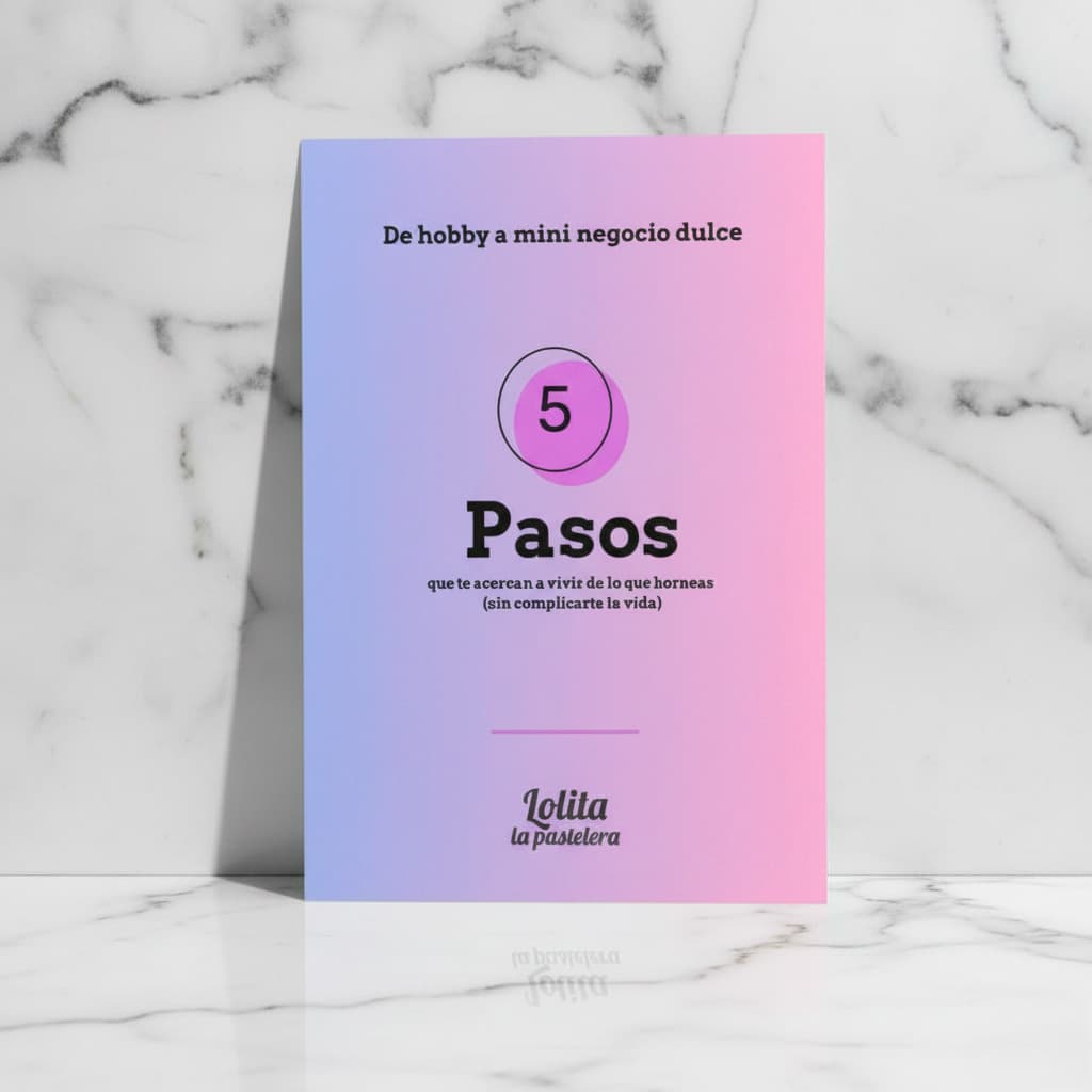 Mini-guía gratis: De hobby a mini negocio dulce — 5 pasos para empezar a ganar dinero con tus postres