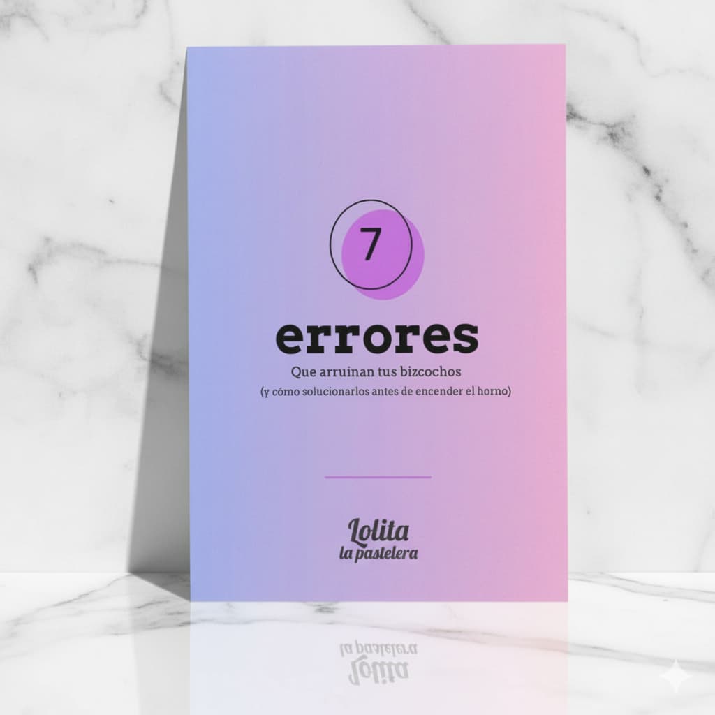 Mini guía gratis: Los 7 errores que arruinan tus bizcochos - Lolita la Pastelera