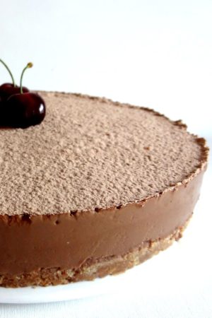 Foto de la receta de cheesecake de chocolate
