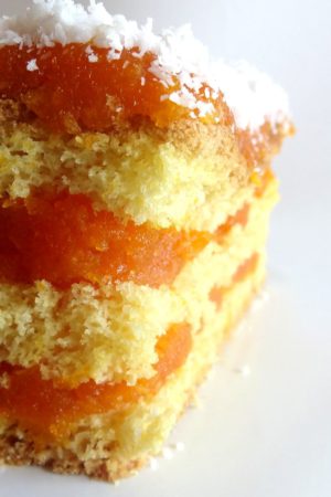 Foto de la receta de tarta de zanahoria y coco