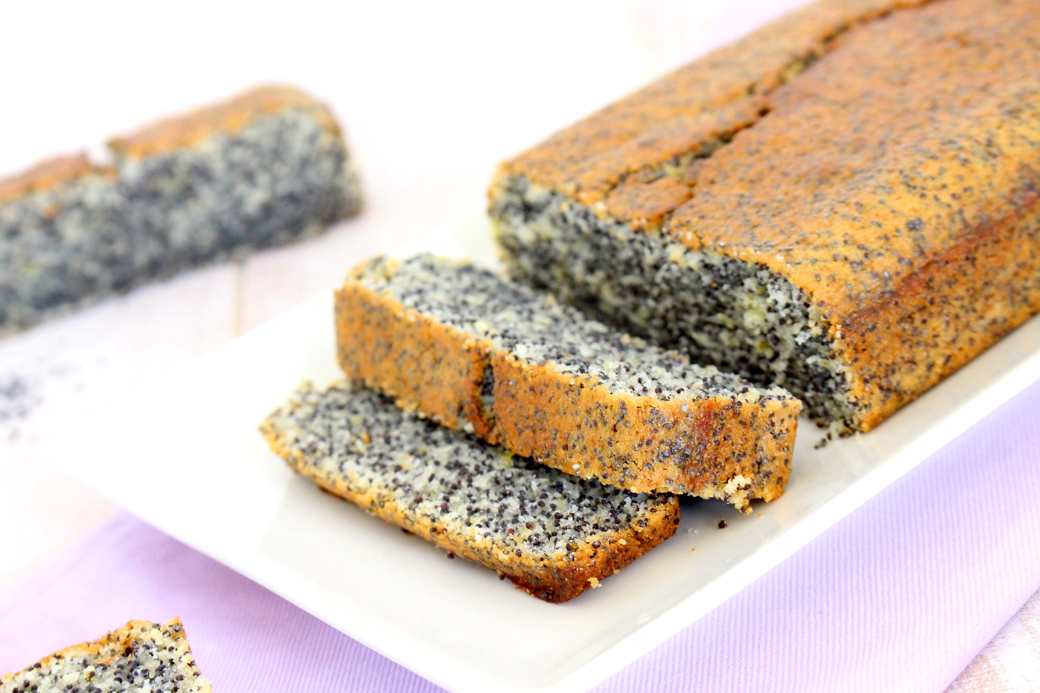 Foto de la receta de bizcocho de amapolas