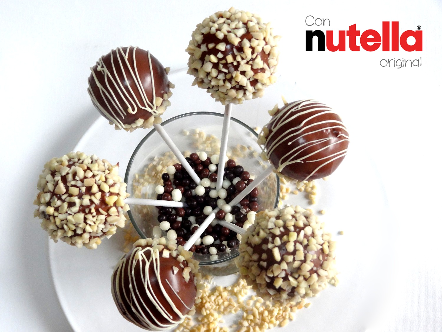 Foto de la receta de cake pops de Nutella