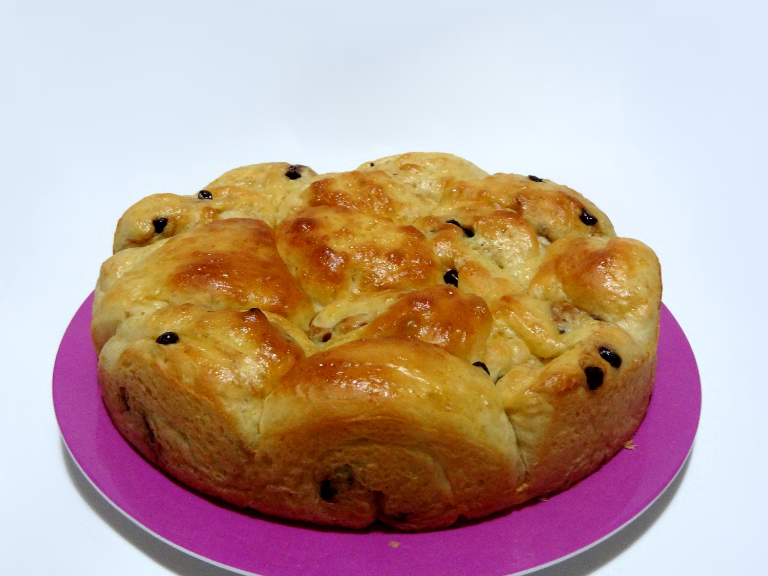 Foto de la receta de brioche con pepitas de chocolate