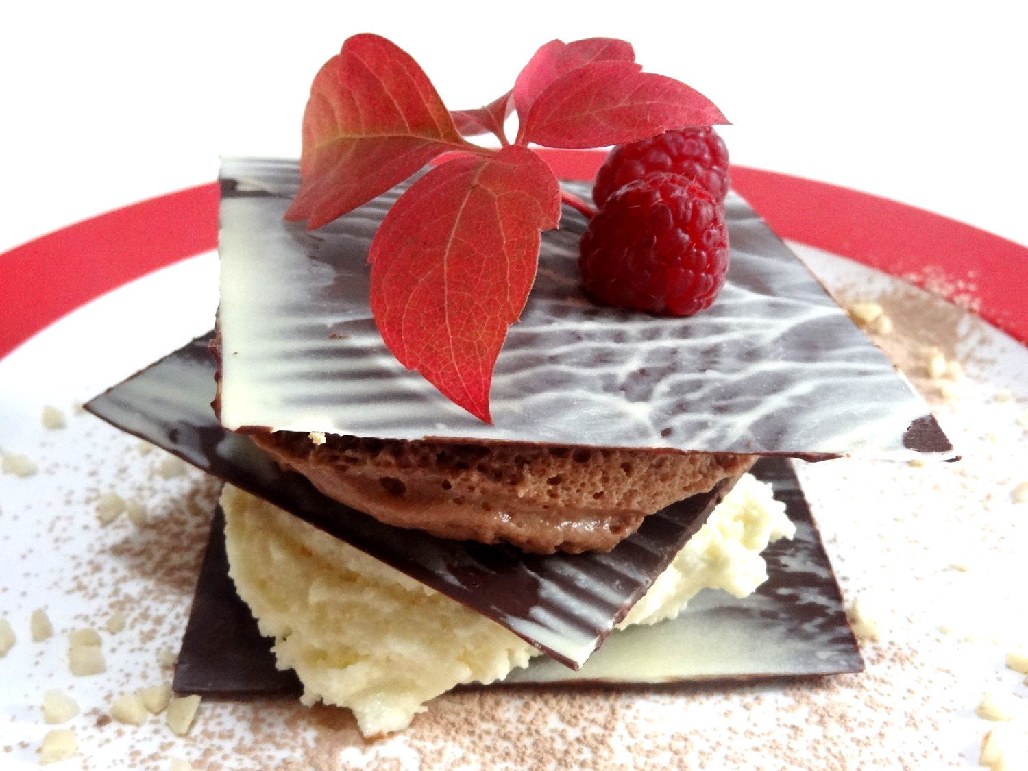 Foto de la receta de milhojas de chocolate