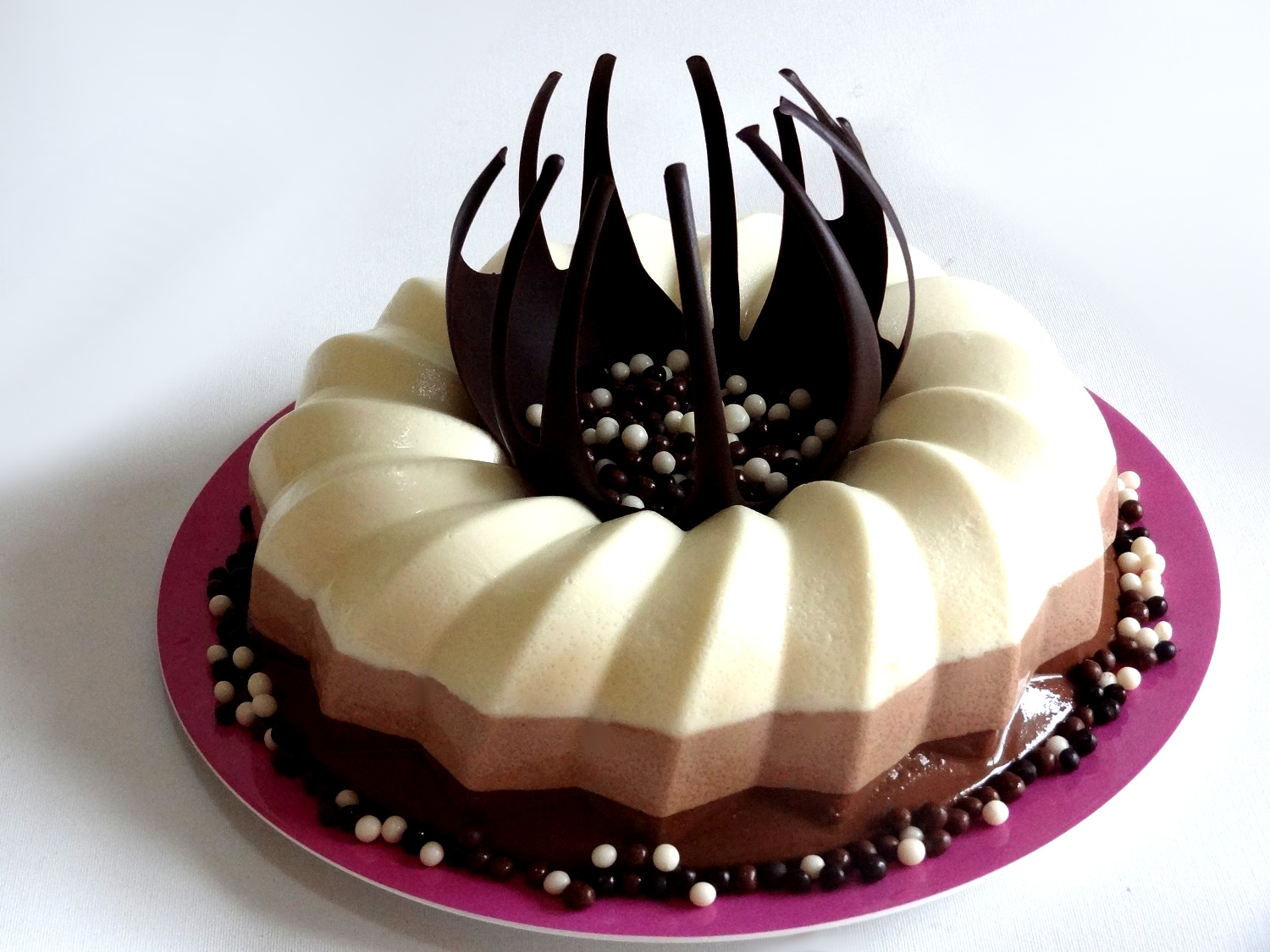 Foto de la receta de tarta de 3 chocolates