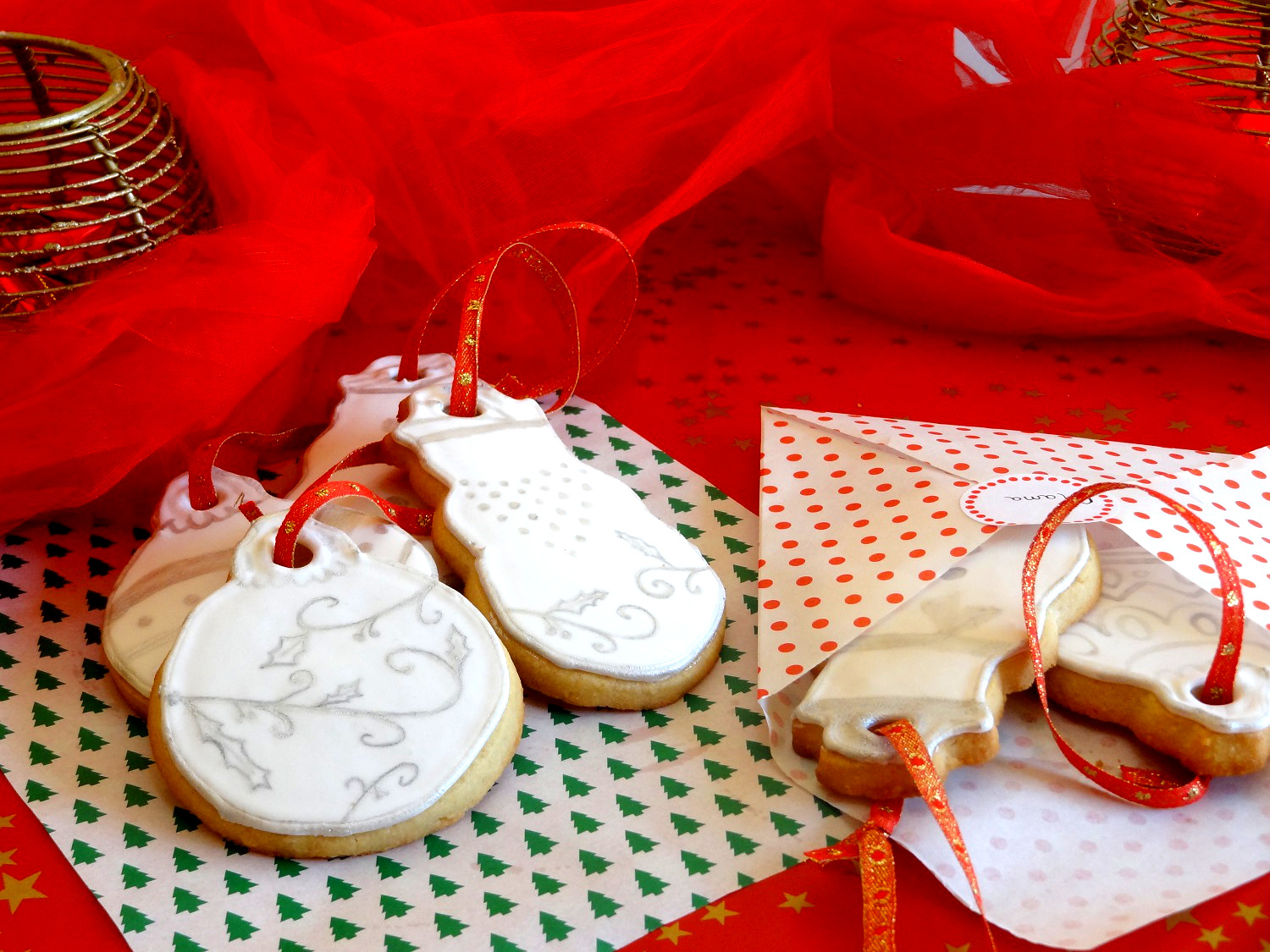 Foto de la receta de galletas navideñas de almendra y mantequilla