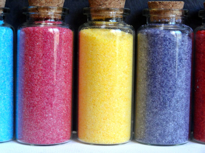 Foto de como hacer azúcar de colores