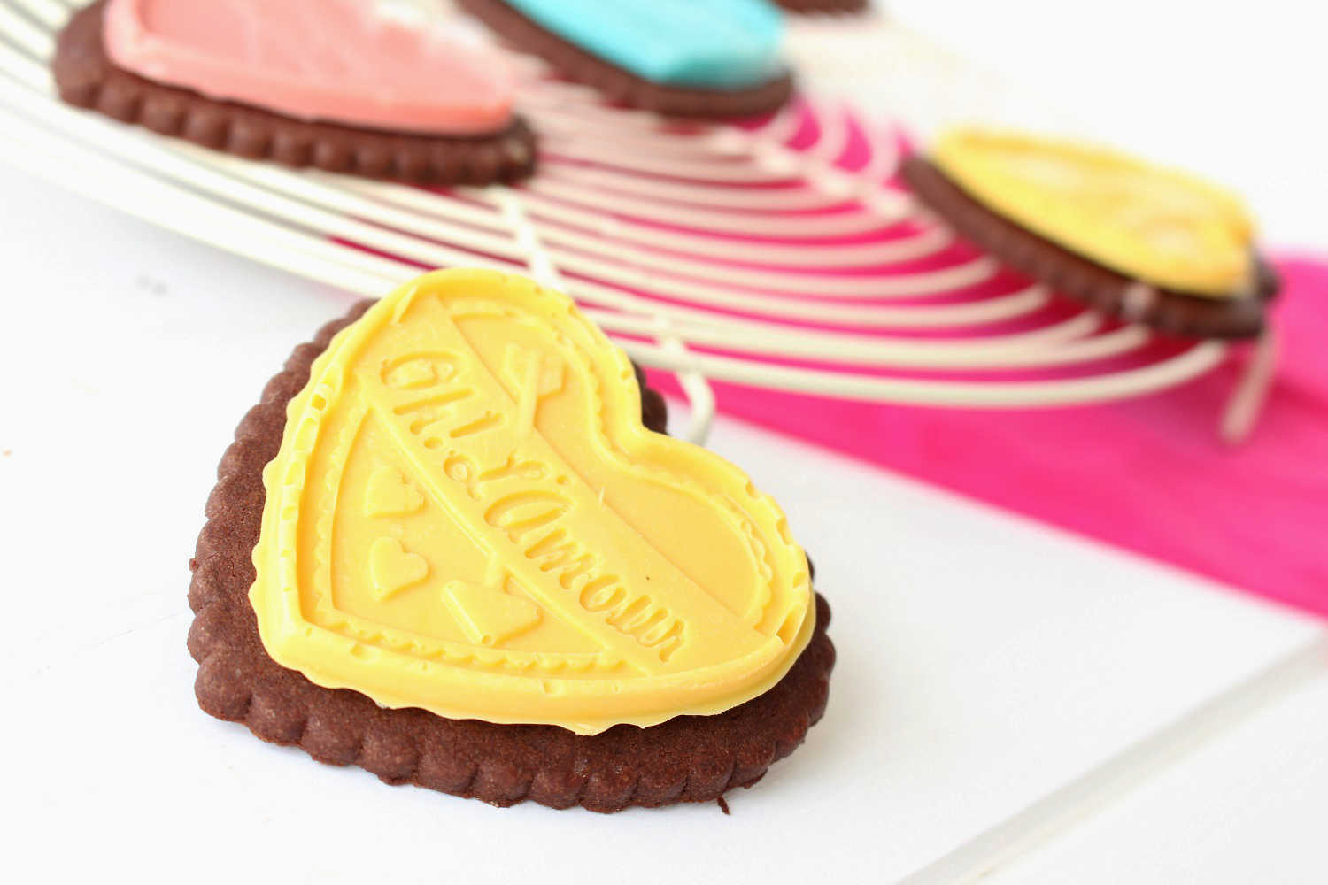 Foto de la receta de galletas de chocolate para San Valentín