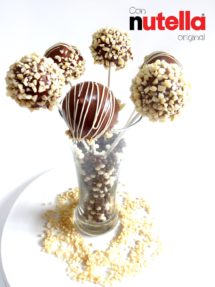 Foto de la receta de cake pops de Nutella