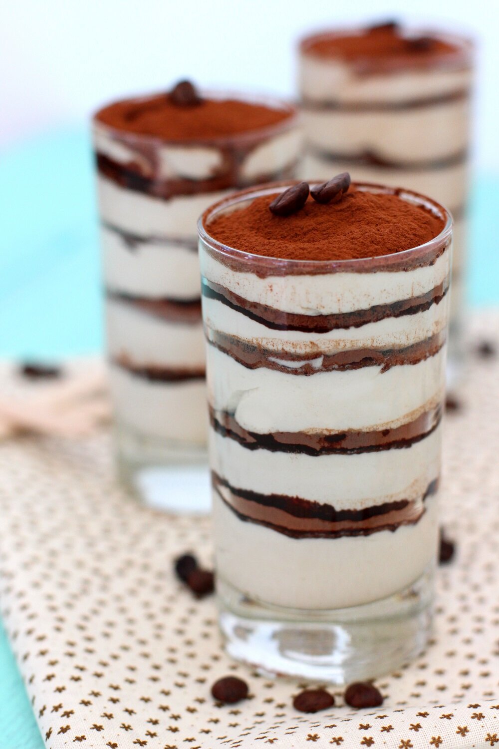 Foto de la receta de tiramisú mousse con un toque de amaretto