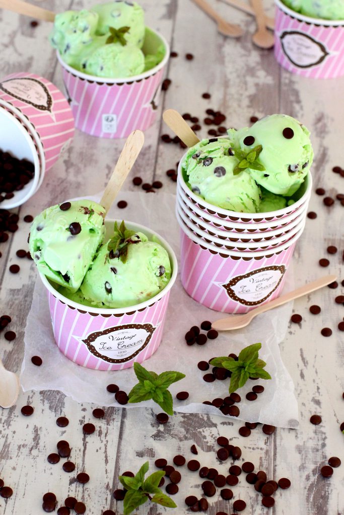 Helado de menta y chocolate Recetas fáciles de helados
