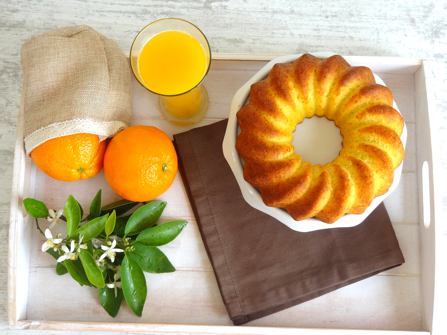 Foto de la receta de bundt cake de naranja