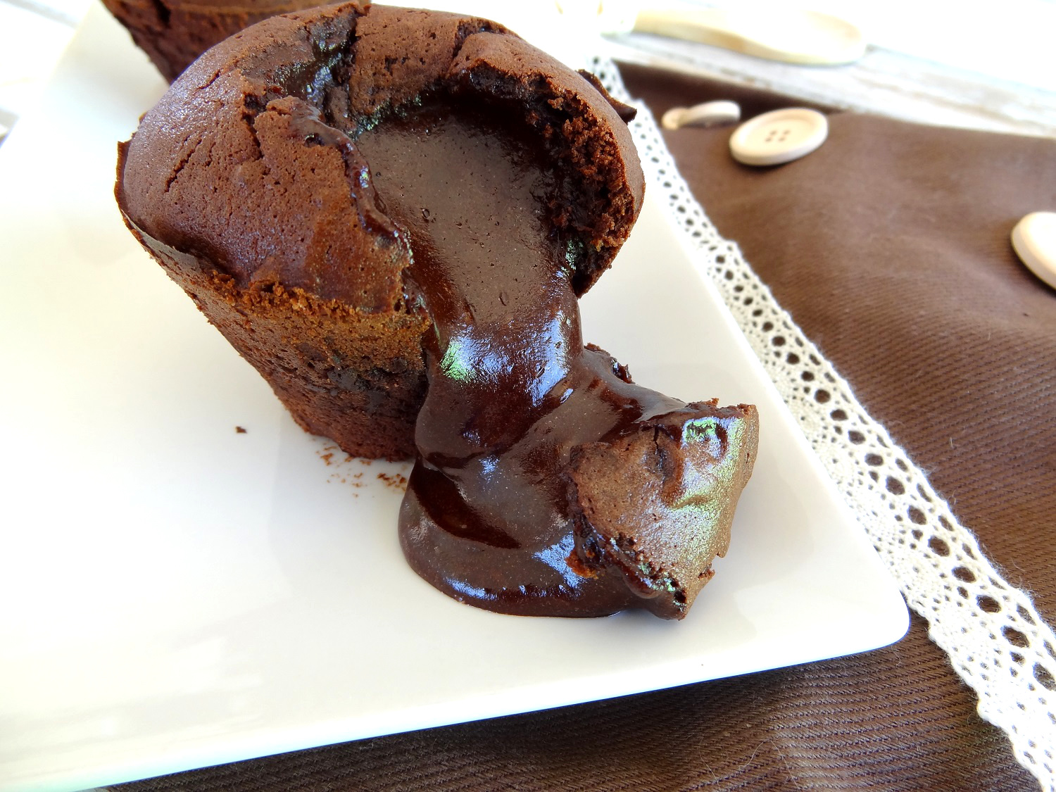 Foto de la receta de coulant de chocolate casero