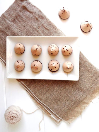 Foto de la receta de suspiros o merengues con chocolate