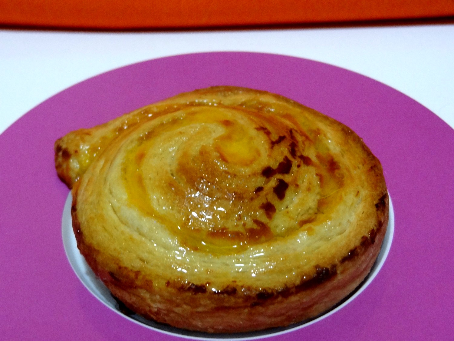 Foto de la receta de caracolas de crema pastelera