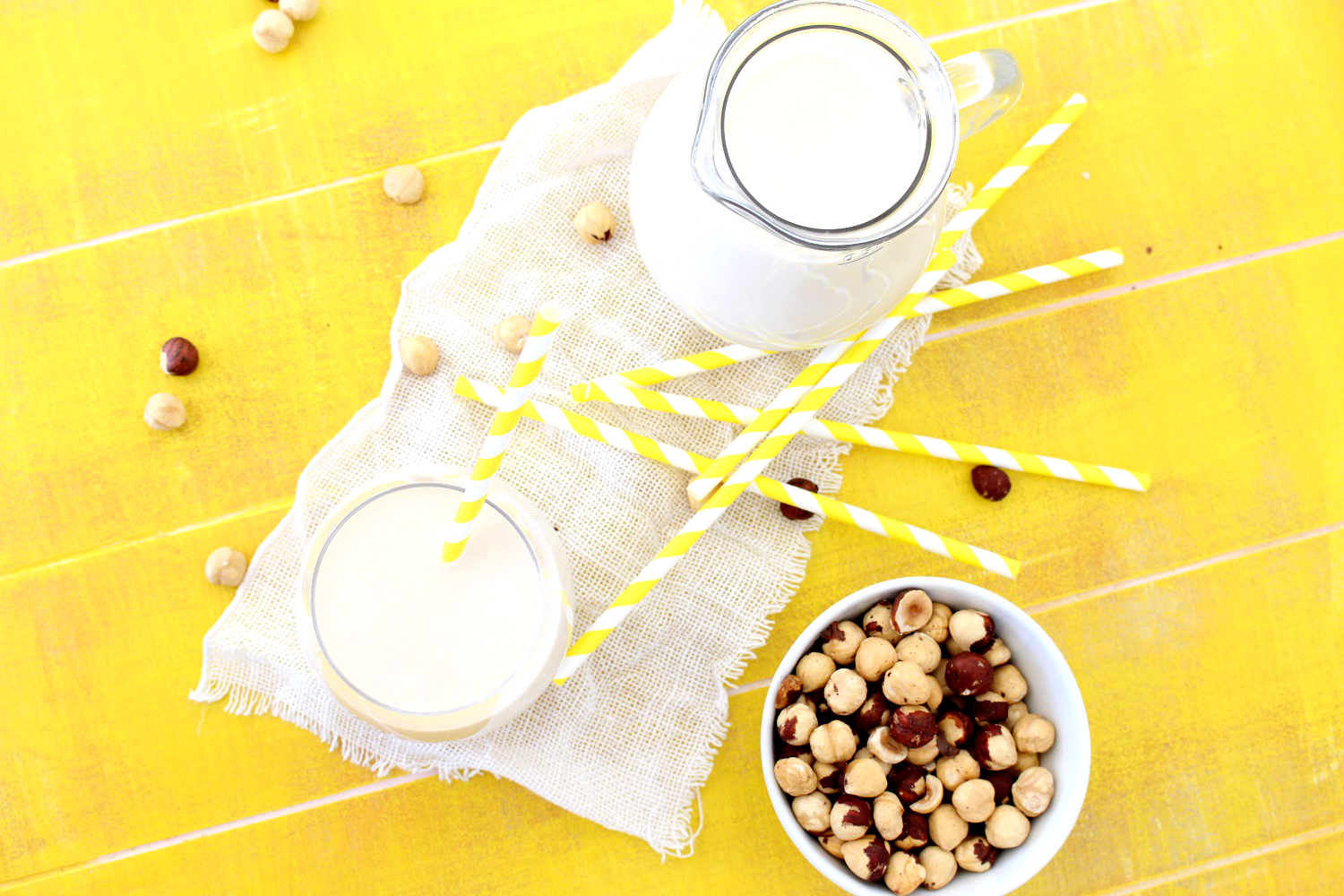 Foto de la receta de leche de avellanas casera