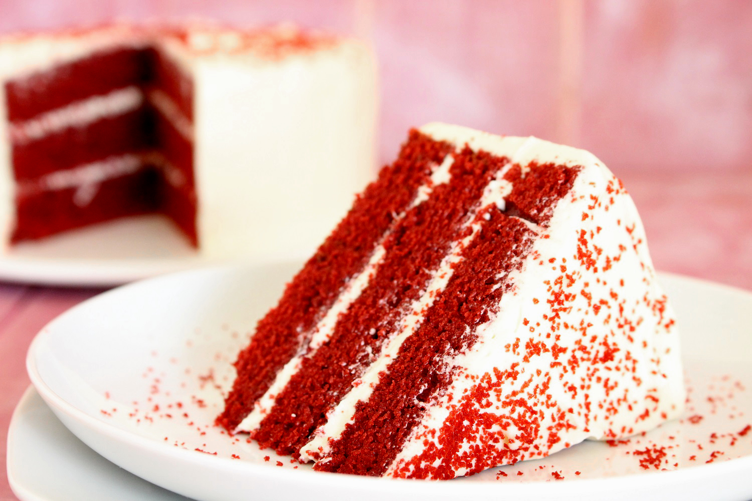 Foto de la receta de tarta red velvet layer cake