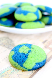 Foto de la receta de galletas de vainilla en forma de mundo