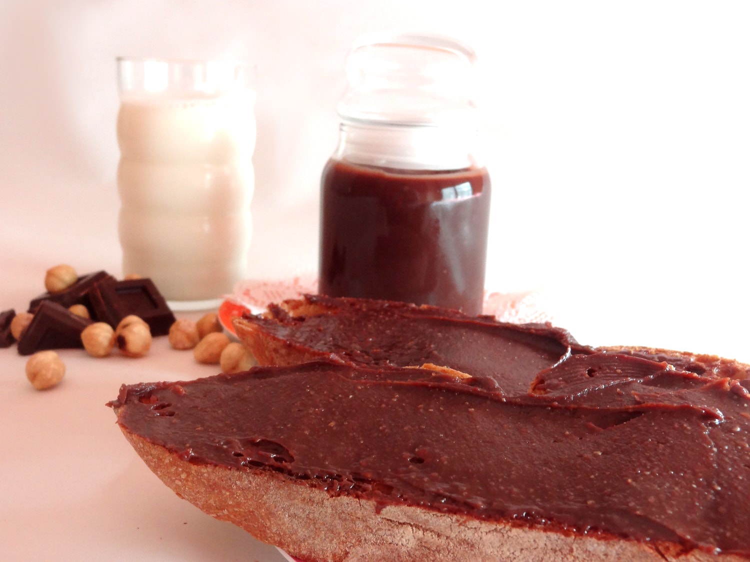 Foto de la receta de crema de cacao y avellanas