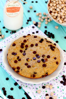 Foto de la receta de galleta-bizcocho a la sartén con chips