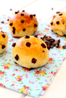 Foto de la receta de pan dulce con chips de chocolate