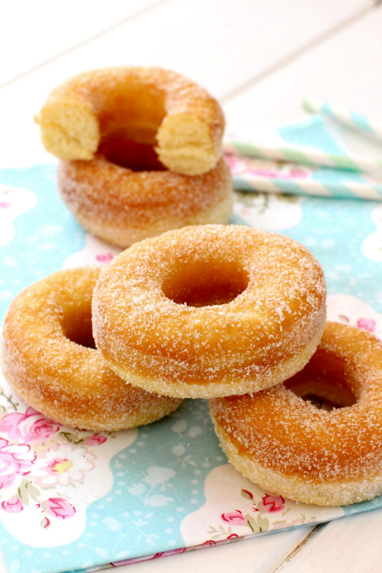 Foto de la receta de donas caseras con azúcar