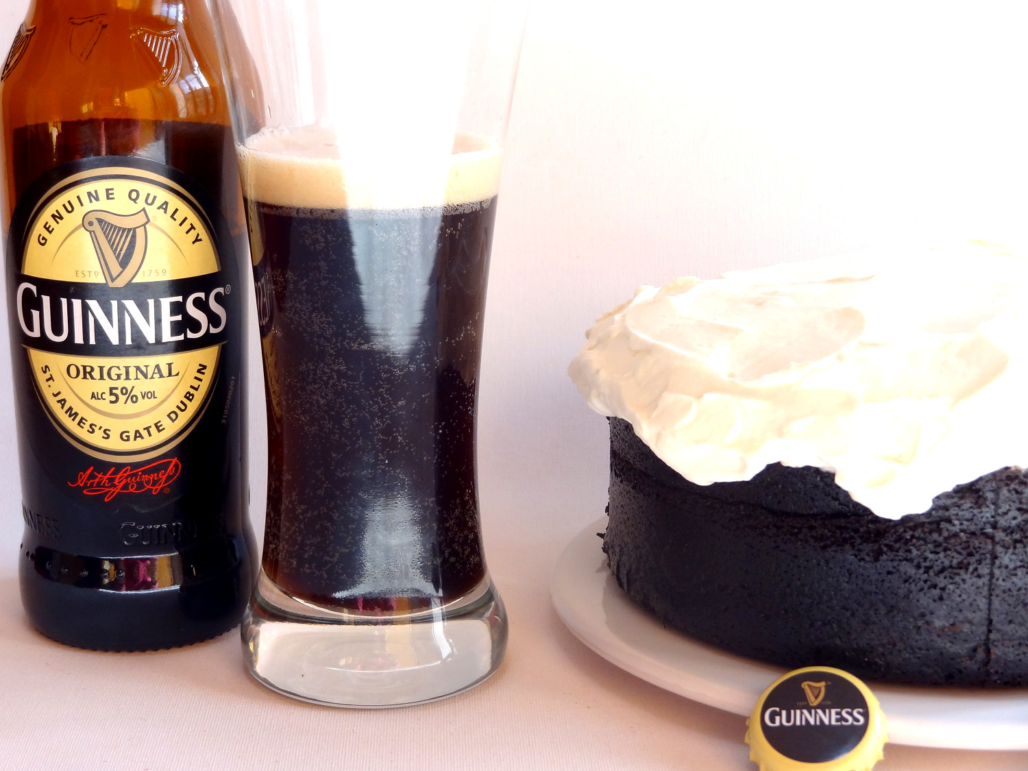 Foto de la receta de tarta de chocolate con Guinnes