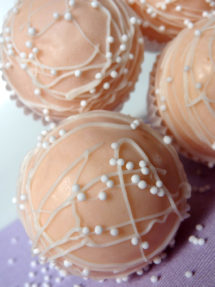 Foto de la receta de cake pops de chocolate blanco