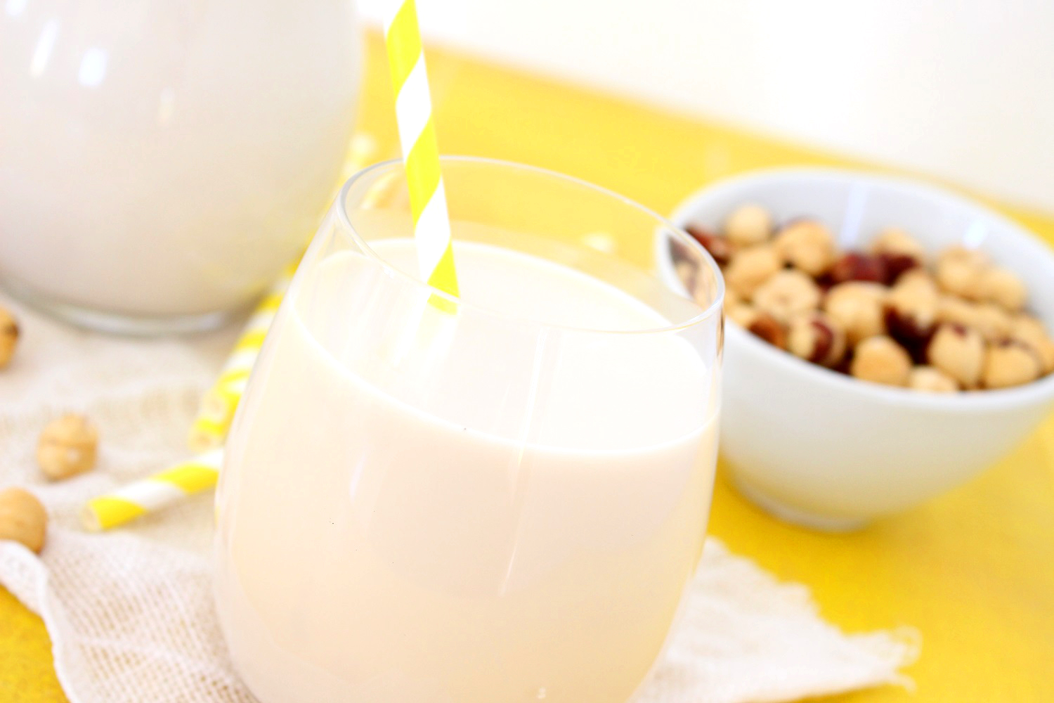 Foto de la receta de leche de avellanas casera