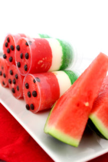 Foto de la receta de push up cake pops de sandía