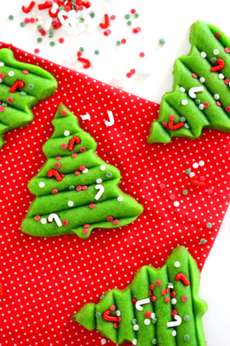 Foto de la receta de galletas de Navidad en forma de árbol