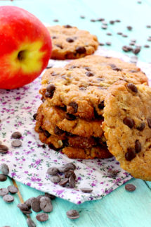Foto de la receta de galletas de mantequilla de cacahuete y manzana